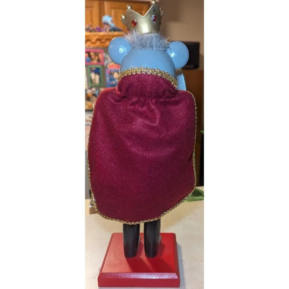 Wooden Rat Mouse King Nutcracker 14 In Tall 2006 Christmas Decor Limited Edition